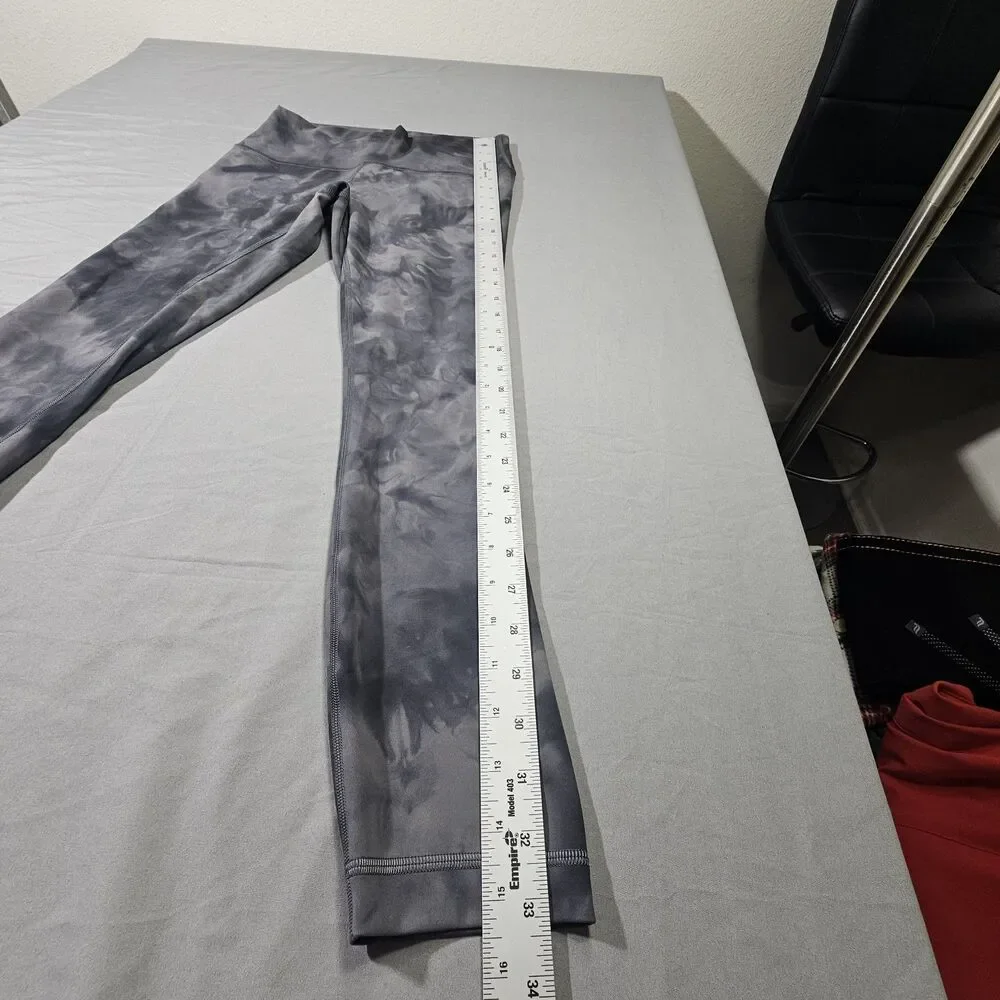 Lululemon Leggings Align High Rise Diamond Dye Pitch Grey Graphite Camo Size 4